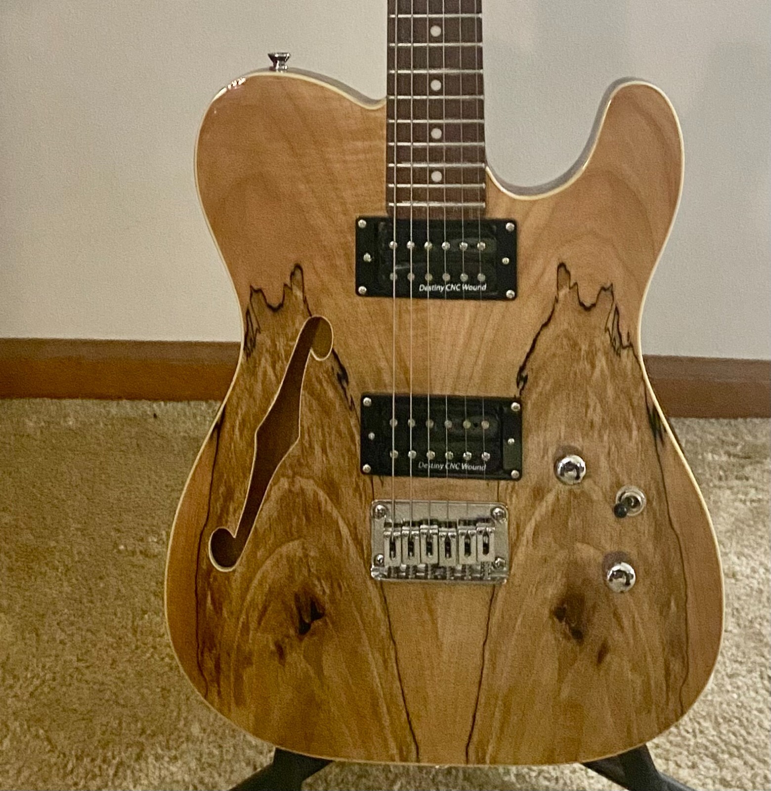 IYV ITF 300 Tele Thinline Style SemiHollow Guitar Excellent Condition