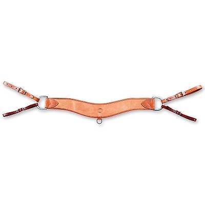 Martin Saddlery 2-Inch Steer Roper Breast Collar - Harness Leather With Blood Knots BC200SRH