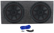  2 Kicker 52CVR124 CVR12 COMPVR 12" Subwoofers Sealed Sub Box Enclosure CVR124