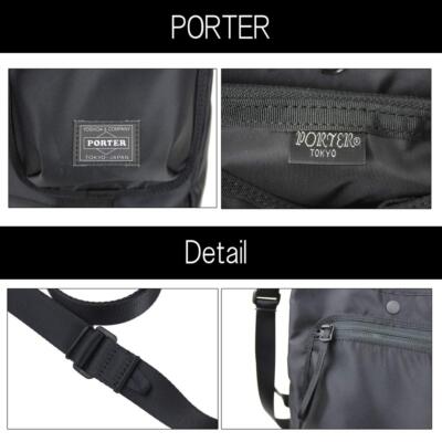 Yoshida PORTER COMPART SHOULDER BAG Black 538-16165 