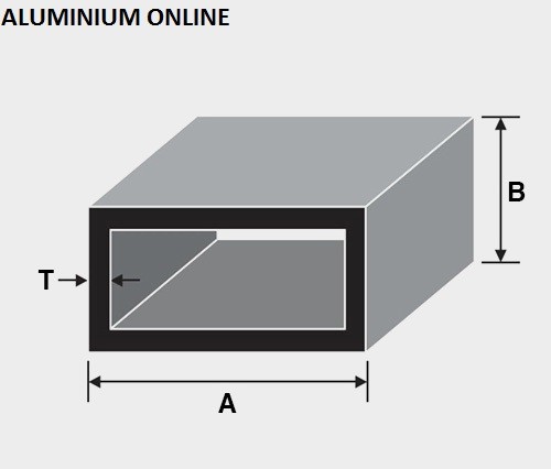 ALUMINIUM RECTANGULAR BOX SECTION 30mm 35mm 40mm 50mm 60mm 120mm 200mm ...