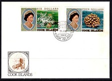 Cook Islands 1980-82 $4 & $6 QE II Corals Of The Island FDC - Unaddressed - Mint