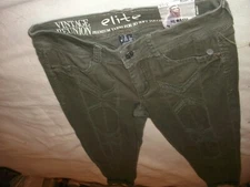 Vintage Reunion "Elite" Rewash Jeans Stitched Chevrons Size 3/26 (B153)