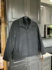 NEW Men’s DOCKERS Wool-Blend Winter Coat. Size XL. Charcoal Gray. NWT.