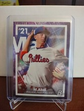 2021 Bowman Platinum Mick Abel Precious Elements Purple Parallel Card #181/250.