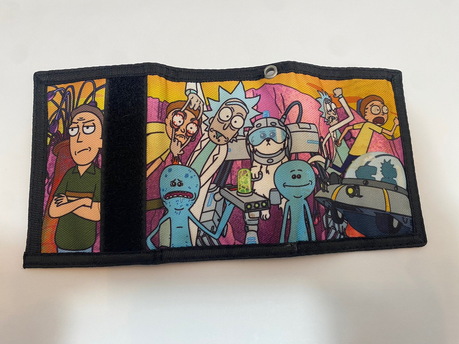 Adult Swim Rick And Morty Bifold Wallet - Allover Print Tri-Fold Wallet