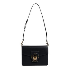 DOLCE & GABBANA Bag Black Calfskin Leather Shoulder Strap Women Borse 2520usd
