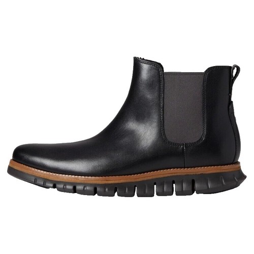 Mens Cole Haan Air Colton Winter Black Leather Ankle Chukka  display picture 1