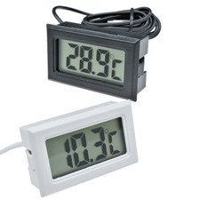 Digital LCD Probe Gauge Insert Temperature Thermometer Thermograph for Aquarium