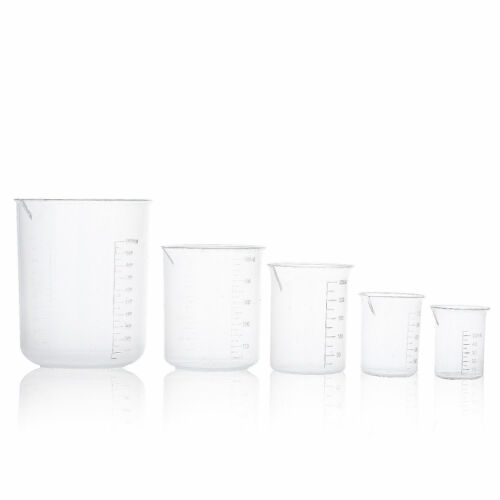 Labs Plastic Beakers Set Measuring Cups 5 Sizes 50 100 250 500 And 1000ml Ebay Labs Plastic Beakers Set Measuring Cups 5 Sizes 50 100 250 500 And 1000ml Ebay