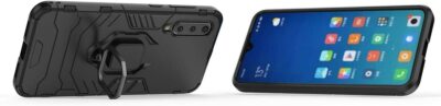 Xiaomi Mi 9 SE Case, Metal Ring Grip Kickstand Shockproof Hard Bumper Shell