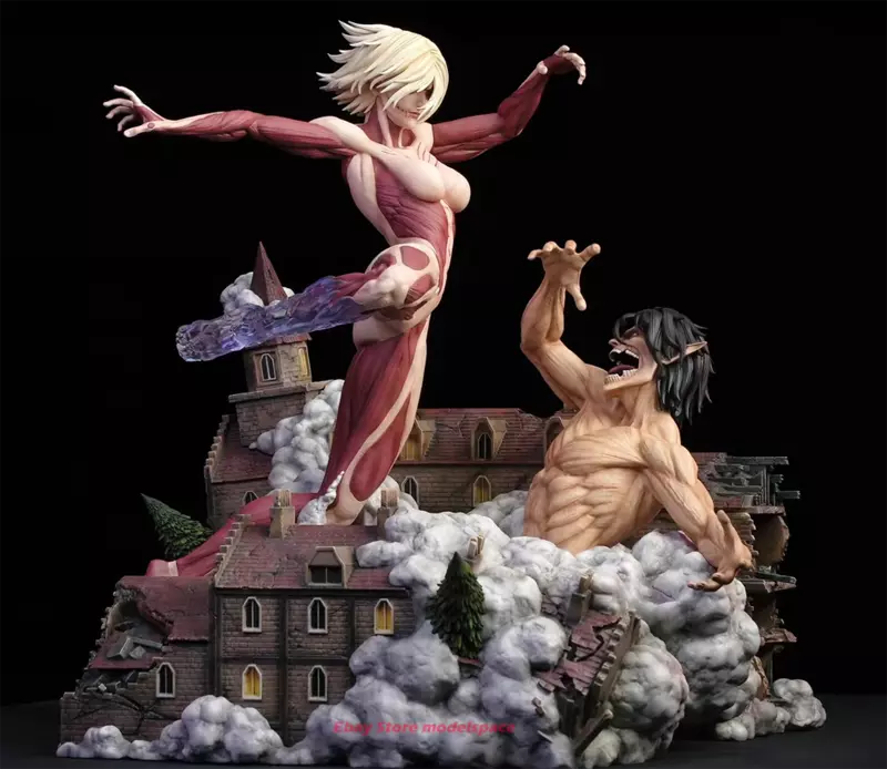 Attack On Titan - Female Titan vs Eren Titan