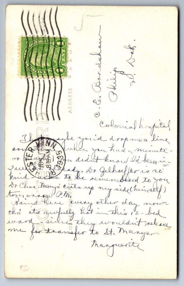 C.1935 RPPC ROCHESTER, MN WILLIAM WORRALL MONUMENT REAL PHOTO Postcard