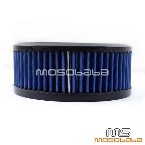 6" Round Blue Air Filter Cleaner For Harley Softail Touring Breakout FXSB Suzuki - Picture 3 of 9