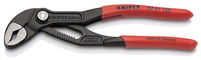 KNIPEX Cobra Hightech-Wasserpumpenzange 150 mm mit rutschhemmendem Kunststoff