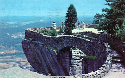 Chattanooga Tennessee Lovers Leap Rock City Gardens C1954 Postcard