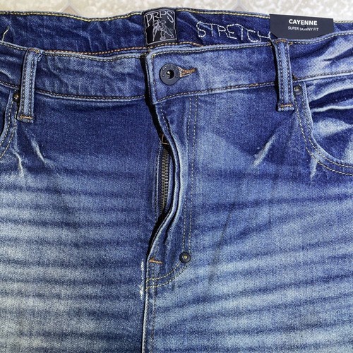 PRPS Japanese Jeans Distressed Cayenne Blue Denim Pants Stretch Mens Size 40 - Picture 14 of 16