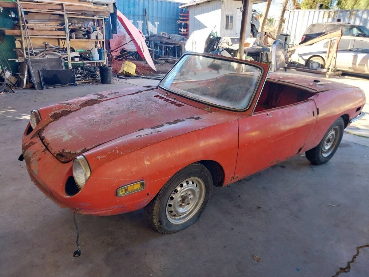 1971 Fiat 850 Sports Spider Project Car Parts Car