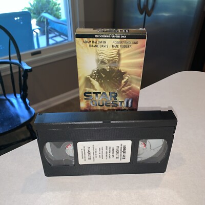 Star Quest II 2 VHS Sci-Fi Horror OOP Baldwin Screening Tape - RARE, TESTED!