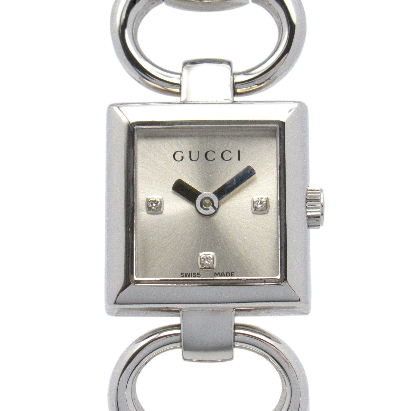 Montre Bracelet GUCCI Montre Bracelet 120 Quartz Acier Inoxydable Occasion Femmes