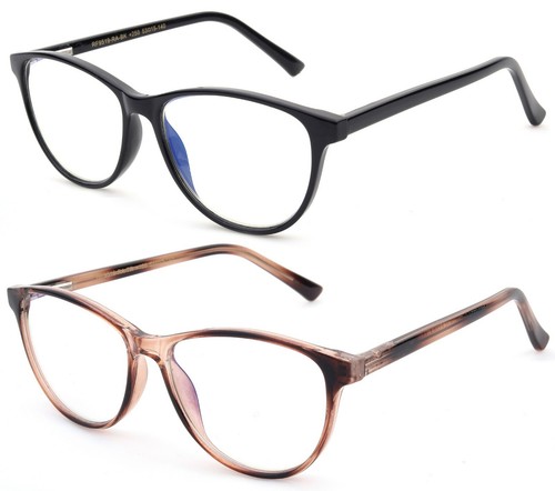 Gafas de lectura con bloqueo de rayos azules para mujer estilo clásico vintage Spring Temple - Imagen 18 de 18