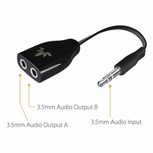 3.5mm AUX Stereo Audio Dual Headphone Splitter Earphone Earbuds Y Split Adapter - 第 4/21 張圖片
