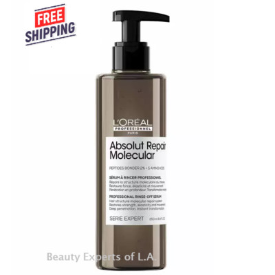 LOreal Absolut Repair Molecular Rinse-Off Serum Damaged Hair 250ml