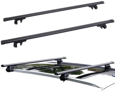 Just-V Roof Rack Universal Adjustable Cross Bars Max 46  Total Length 48 /330Lbs
