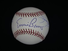 ERNIE BANKS BILLY WILLIAMS SAMMY SOSA SIGNED OMLB BASEBALL CUBS HR LEADERS JSA