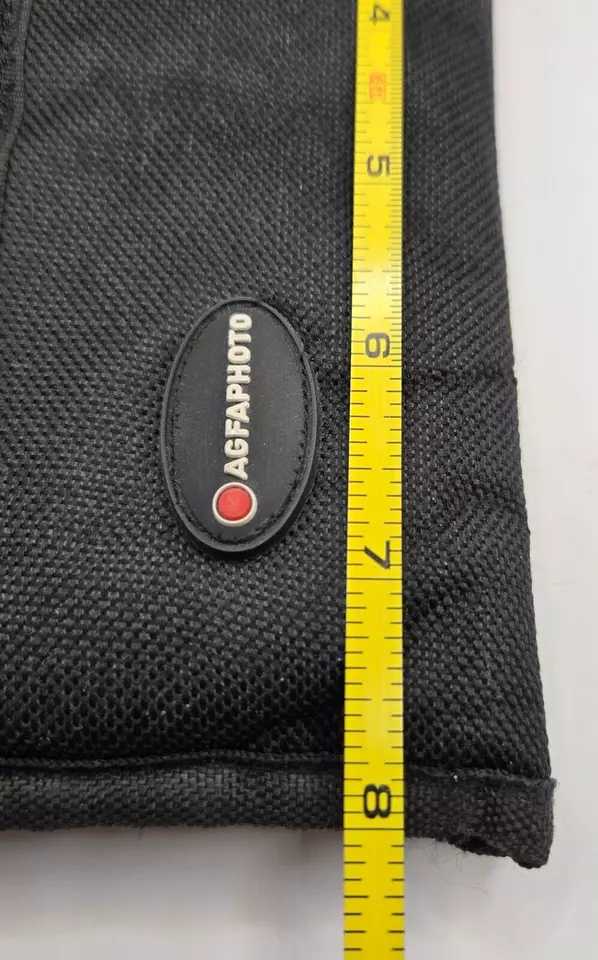 AGFAPHOTO 6 Soporte para Lente Foto Estuche de Tela Negro Cierre de Gancho y Lazo Foto 4 de 4