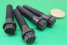 12 Point Flanged, Ferry Bolt, Steel, PT, 3/8"-24 x 2.0" Length, 10 Pcs