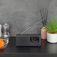Dynavox DBT200 Dab+/Fm Tragbares Radio Mit Bluetooth Und Weckfunktion