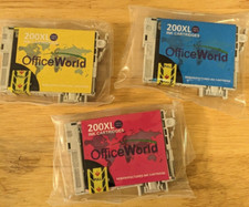 Epson 200XL Ink Cartridges 3 Pack for XP-410 XP400 XP200 WF-2540 WF2530 XP-310