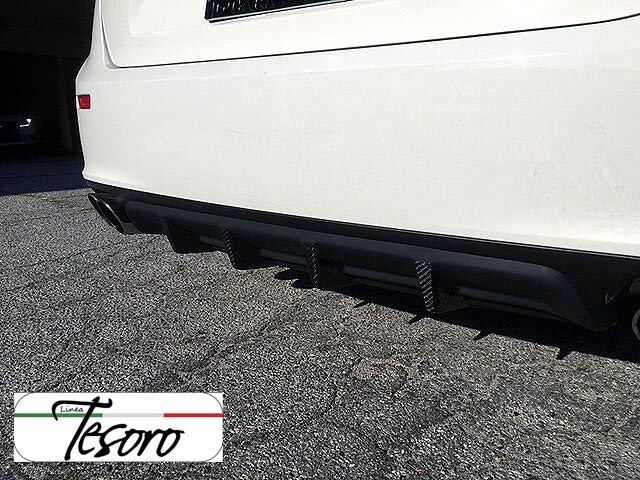 Maserati Ghibli 2014-17 lineaTesoro Rear Bumper 4 Fin Diffuser Made in USA NEW 