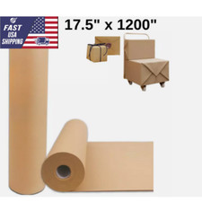 17.5" x 1200'' Brown Kraft Paper 50 lb Basis Thick Roll Packaging Shipping NEW