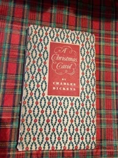 Vtg A Christmas Carol Charles Dickens Art Nouveau Dust Jacket Peter Pauper Press