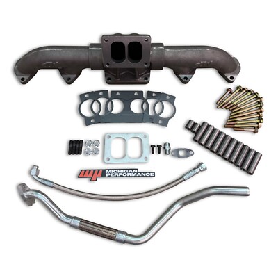ISX T6 Manifold Exhaust Cummins ISX CM570 with Turbo feed/drain lines (1048008)