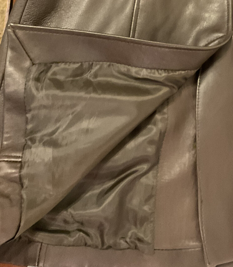 Siena Genuine Leather Button Down Brown Women's F… - image 4