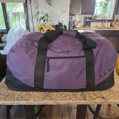 L.L. Bean Adventure Rolling Duffle Bag XXL 33in Wheeled Purple Luggage 