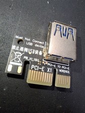 PCIe X1 Adapter PCI E 1X to USB 3.0 Female for PCI Express Riser GPU Mining