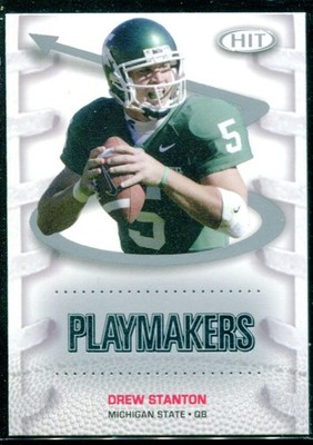 2007 SAGE HIT Playmakers Silver #P5 Drew Stanton RC Card