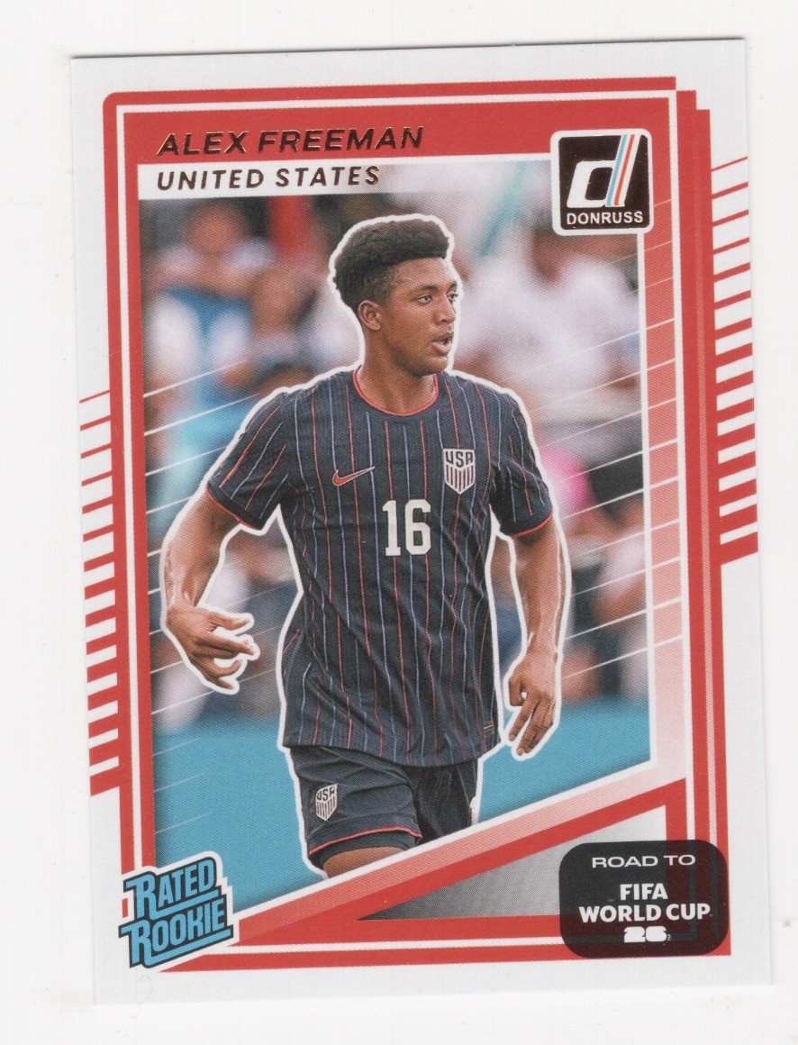 2025-26 DONRUSS ROAD TO FIFA WORLD CUP '26 SOCCER RATED ROOKIES #201-250 U PICK