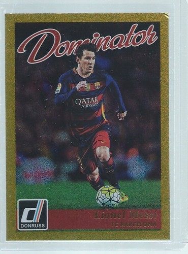 Lionel Messi #13 2016 Panini Donruss Dominator card