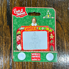 Etch A Sketch Pocket Drawing Toy Elf Buddy the Elf "OMG Santa I Know Him "