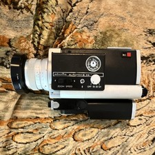 Minolta Autopak-8 D8 Super 8 Zoom Reflex Movie Camera, Black