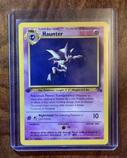 Pokemon Fossil 1st Edition Haunter 21/62 Non Holo Rare NM-MINT