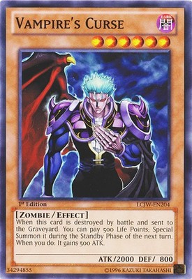 Vampire's Curse - LCJW-EN204 - Common - 1st Edition - Damaged