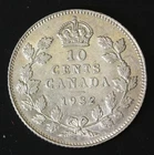 CANADA 10 Cents 1932 - Silver 0.800 - George V. - VF - 2367