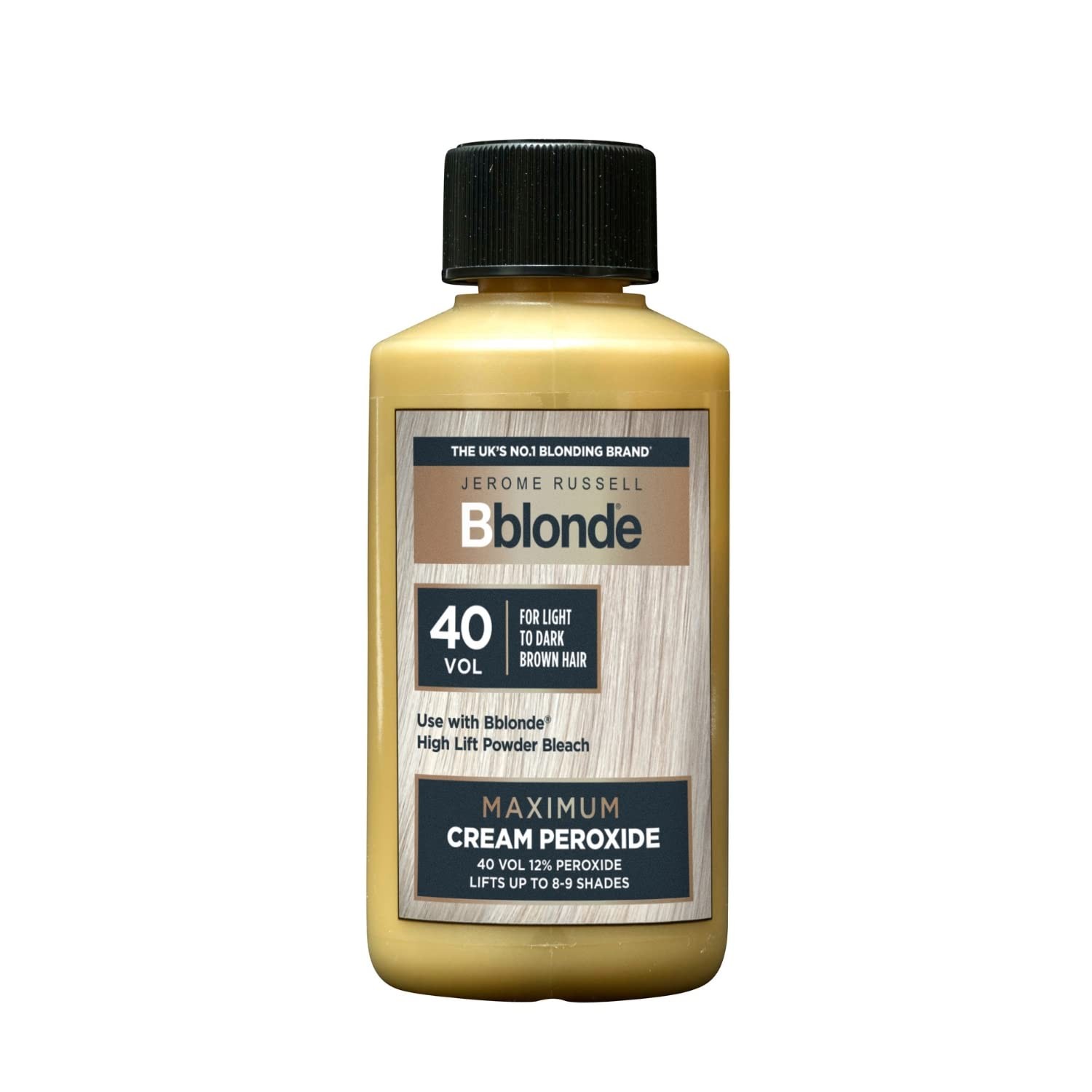 Bblonde Cream Peroxide 40 Volume 12% Peroxide Lifts 8-9 Levels 75ml