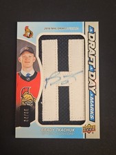 2019-20 SP Game Used Brady Tkachuk Draft Day Mark Auto /35